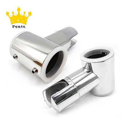 China FENTA D504 Modern Bathroom Fittings Pipe Clamp Glass Holder Clamps Glass Bracket Glass Connector for sale