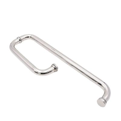 China Fenta Shape Shower Room Door Handle G102 G 304 Modern Stainless Steel Push Pull Glass Door Handle for sale