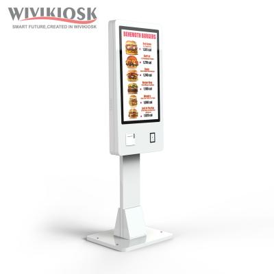 China 32 inch restaurant kiosk self service payment kiosk ordering machine QR 24 touch screen self automatic computer unattended for sale