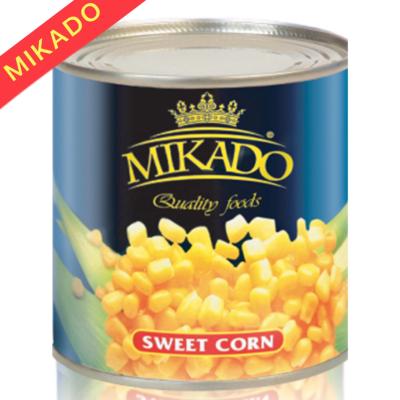 China Canned Mikado Brand Canned Kernel Sweet Corn for sale