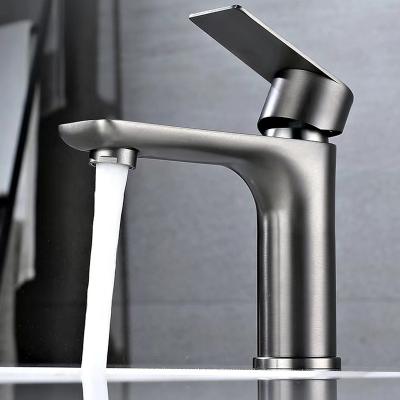 China Other Factory Supplier Kitchen Sink Tap Deck Mounted Chrome Single Handle Cold Hot Water Wash Hand Health Fancy Single Hole Bat for sale