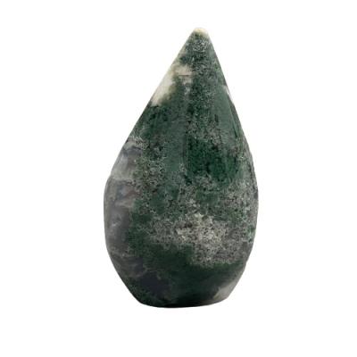 China Wholesale Natural Crystal Torch Decor Europe Agate Elodea Raw Stone Polished Home Office Decoration Mineral Specimen LC081905 for sale