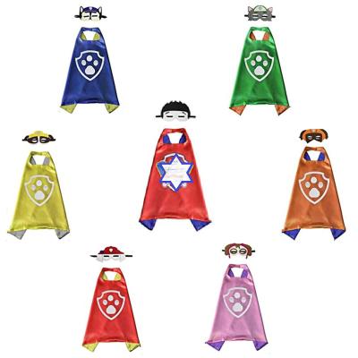 China Wholesale Polyester Paw Cloak Patrol Party Cosplay Paw Patrols Costume Superhero Cloak for Halloween Party for sale