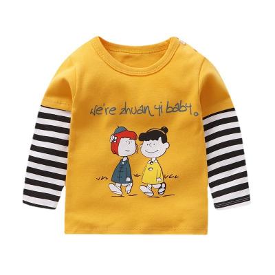 China Cute Breathable Kids Clothes Autumn Kids Clothes Baby Boy Girls Short Sleeve T-shirts Printing Toddler Tops Clothes For Kids for sale