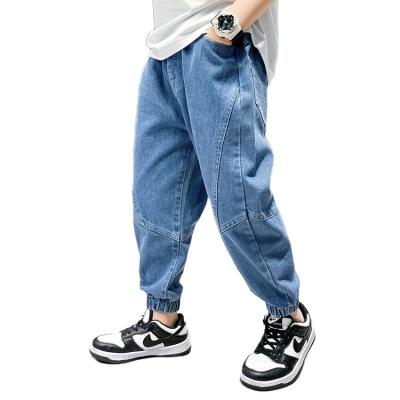 China Breathable Kids Boys Shape Jeans Pants Design Boy Jeans Straight Slim Denim Pants For Kids Toddler Kids Pants for sale