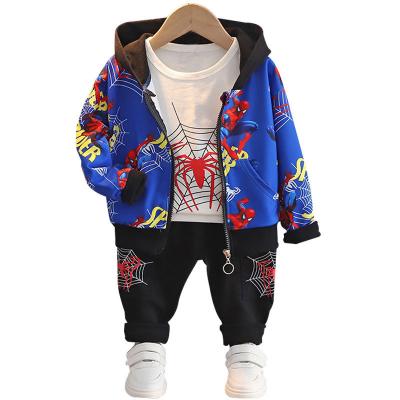 China Clever Casual Infant Baby Boy Three-Piece Clothes Autumn and Winter Children's Clothing Set Newborn Baby Boy Clothes for sale