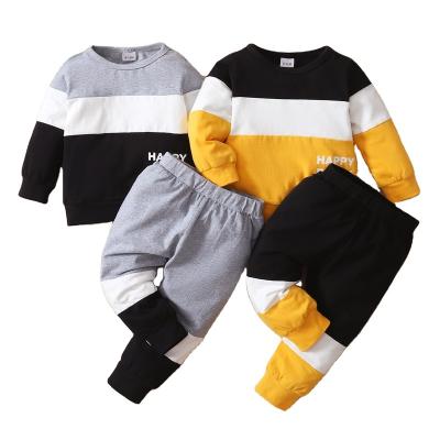 China Smart Casual Causal Boy Clothes Two Piece Sets Outfit Baby Star Long Sleeve Shirt With Pant Sportswear Kids Clothes Autumn Spring for sale