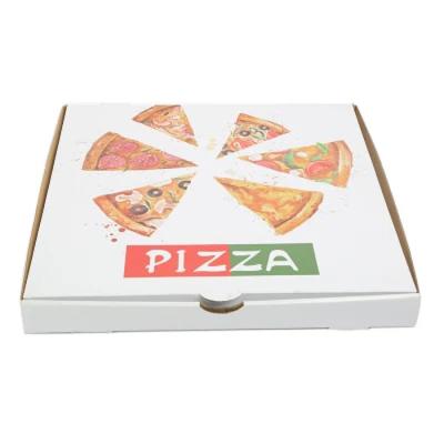 China Recycled Materials Wholesale Pizza Box With Logo Delivery High Quality Customized Portable Paper Box for sale