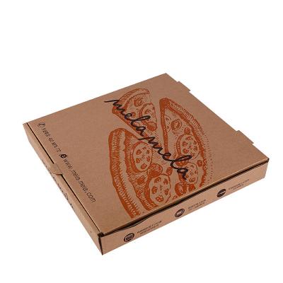 China Recycled Materials Wholesale Food Packaging Boxes Folding Corrugated Cardboard Pizza Boxes for sale