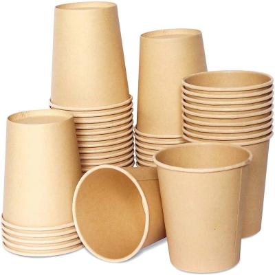 China Recyclable Biodegradable Disposable Single Wall Coffee Cup Ripple Wall Beverage Single Wall Cup Double Paper Cup for sale