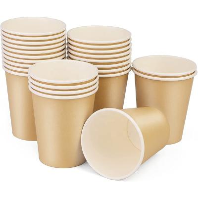 China Coffee Cup Recyclable Disposable Biodegradable Paper Cup Single Wall Paper Cup for sale