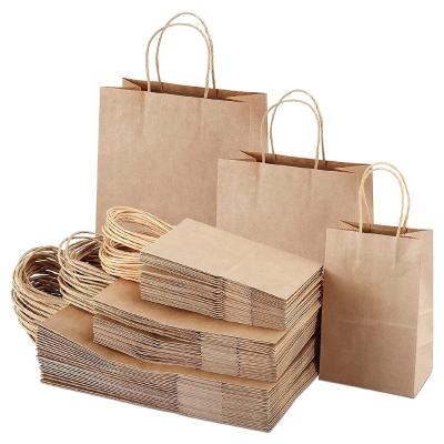 China Recyclable Recyclable Paper Bag Food Grade Kraft Paper Bag Custom Logo Printed for sale