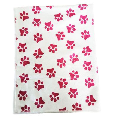 China Viable Wholesale Microfiber Dog Towel Pet Towel Drying For Dogs And Cats Bathing for sale