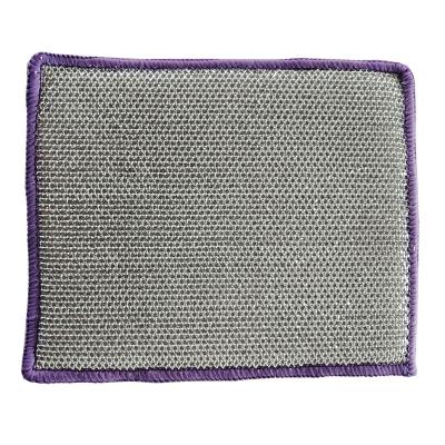 China Silver Mesh Non-greasy Kitchen Towel Stored In Double Sided Kitchen Towel Sponge for sale