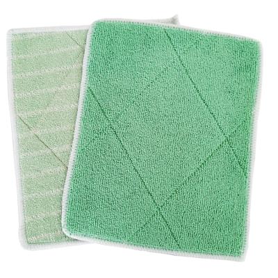 China Chiffon Viable Bamboo Dish Bamboo Cloth in Kitchen Dish Towel Double Sided Sponge for sale