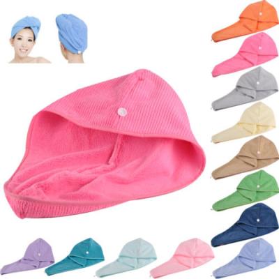 China Sustainable Microfiber Hair Drying Turban Hair Drying Towel for sale