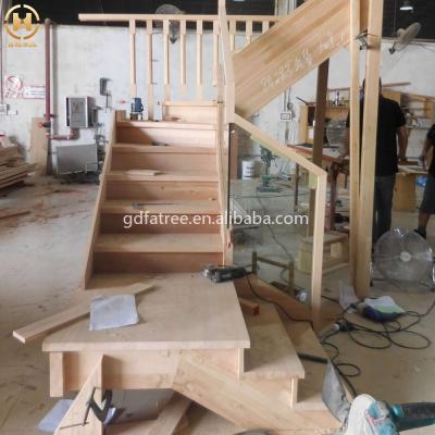 China Custom wood stair /wood stairs folding stair / construction stair for sale