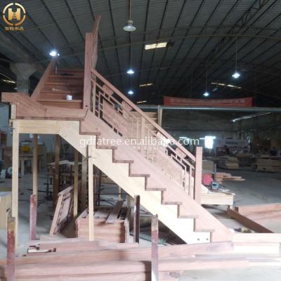 China Folding stair /wooden stair stairs /wood stairs build floating stair for sale