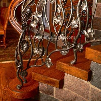 China popular stair villa wrought iron stair/steel wood stairs/steel stair glass stairs for sale china for sale