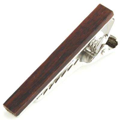 China Fashion Acrylic Wholesale High Quality Men's Wooden Tie Clip for sale