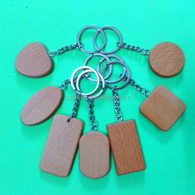 China Europe Cheap Wholesale Promotional Wooden Key Chain Customize Printing Carving Logo Blank Wooden Key Chain for sale