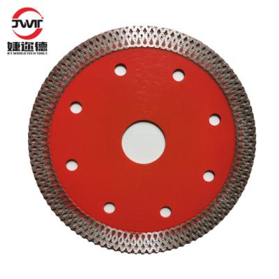 China Diamond Powder+Alloy 110mm Steel Hot Press Mesh Turbo Diamond Tile Cutter Wet Dry Press Porcelain Tile Hot Cutting Cutting Saw Blades for sale