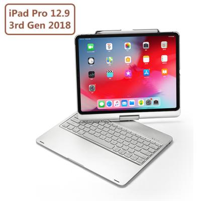 China Radio for pro 12.9 keyboard case, wireless keyboard for pro 12.9 2018 3rd Gen Stand for pencil filling for sale