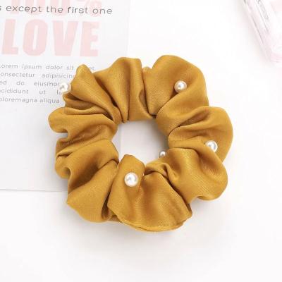 China Fashion New Arrival Tie Dye Rainbow Silk Elastic Hair Scrunchies for sale