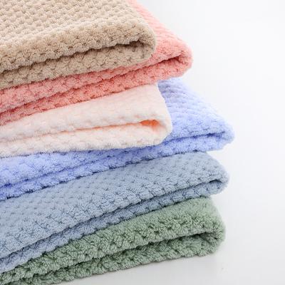 China Factory 2.2M Stitch High Quality Super Soft QUICK DRY Washcloth Coral Fleece Fabric For Clothing for sale