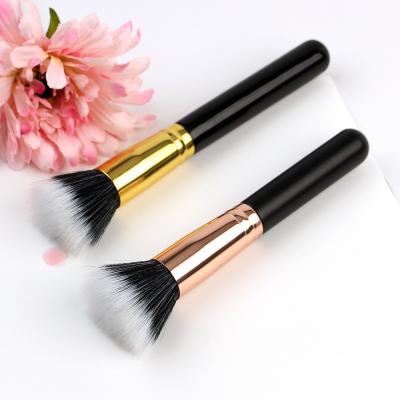 China Vegan Blend Color Makeup Brush Duo Fiber Cosmetic Base Brush Single Face Smudge Brush Dotting Brush for sale