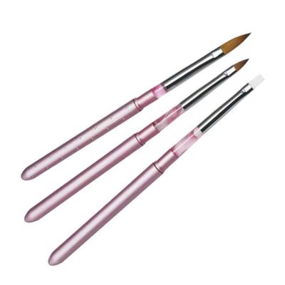 China Nail Art Detail Painting Brand Nail Use Kolinsky Professional Acrylic Nail Brush For Sale for sale