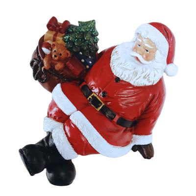 China Europe Room Decorations Christmas Gifts Resin Crafts Iron Man Desktop Sculpture Santa Claus Resin Crafts Home Living Figure Epoxy Resin for sale