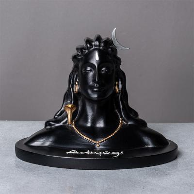 China India Tela Hindu Adiyogi Shiva Statue Pelo Humano Hindu for sale