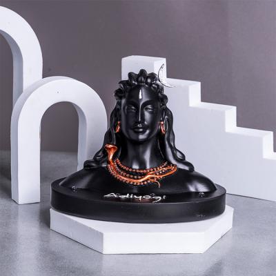 China India Idols Shiva Eye Stone Adiyogi Hindu Gods Statue for sale