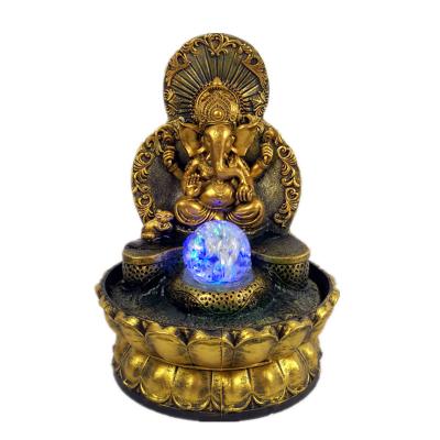 China India Hindu Gods Fountain Water Fountain Elephant God Tabletop Statues for sale