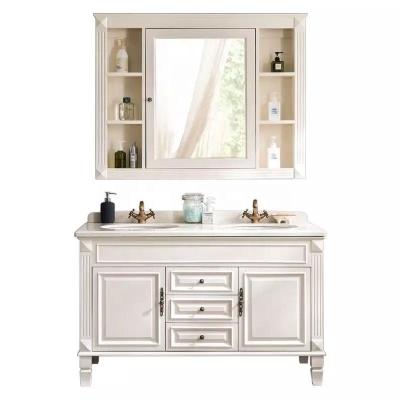 China Contemporary Bespoke 48 Inch White Bathroom Vanity for sale