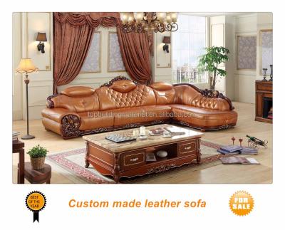 China American Corner Sofa Corner Sofa Set Used Left Corner Genuine Leather Sofa for sale