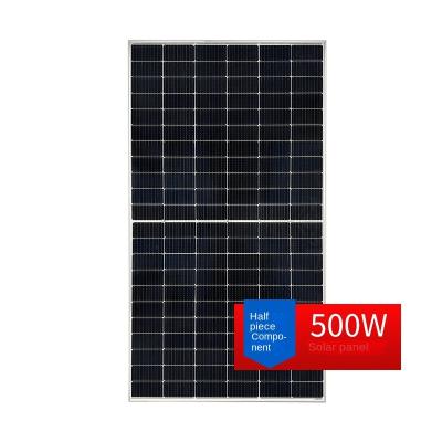 China Solar Power System 500W Solar Panel 48V Class Outdoor Monocrystal Solar Photovoltaic Panel Off Grid Energy Storage System for sale