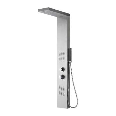 China Without Sliding Bar Katianlong Rain Shower Set Stainless Steel Massage Shower Panel With Shower Function for sale