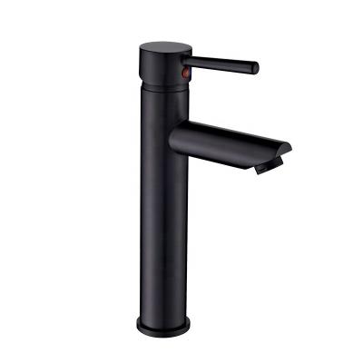 China Taizhou Weiye Single Handle Water Taps Bathroom Black Metered Taps for sale