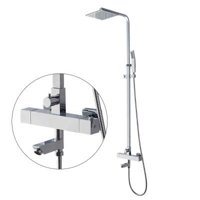 China With Slide Bar Bathroom Wholesale Accessories Thermostatic Shower Column Sets for sale