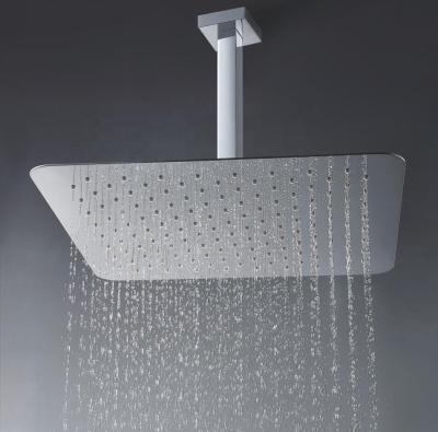 China No-Drill (KTL-1055) 20 Inch Quality 304 Stainless Steel Rainfall Ultra Thin Shower Head for sale