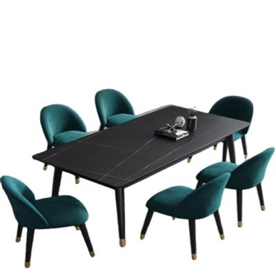 China Contemporary OEM Manufacturing Beautifully Designed Modern Italian Gray Slate Dining Table for sale