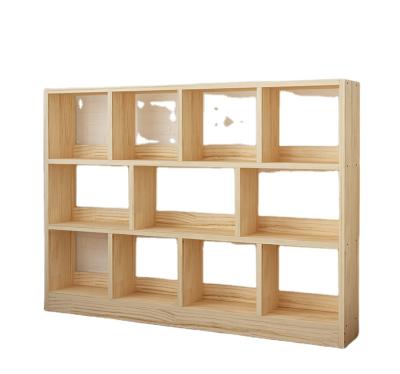 China Contemporary Wholesale Single Shelf Bookcase Modern MDF Bookshelf for sale