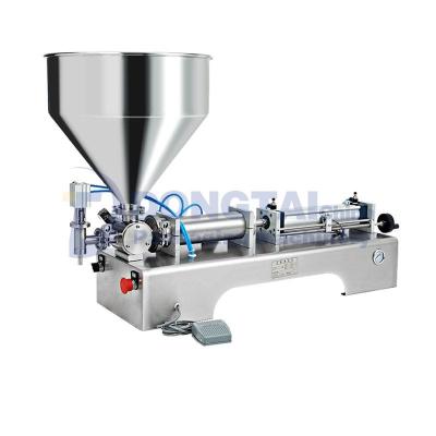 China Semi automatic chilli / hot / tomato / chili sauce filling machine for paste for sale