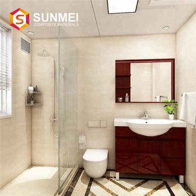 China Lightweight Movable Prefab Bathroom With Bathroom Fixture For Hotel And Apartment for sale