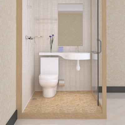 China Light weight small prefab bathroom with bathroom cabinet for sale