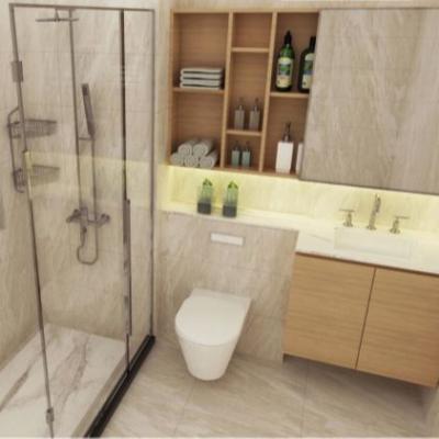 China Modern simple prefab integral bathroom for hotel apartment dormitory for sale