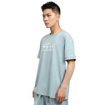 China New Design QUICK DRY Simple Sleepwear Set Male Short Sleeve Pajamas Men Fashion Pijamas Suit for sale