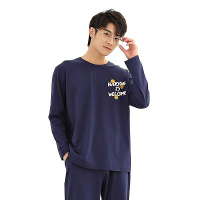 China Best Quality Mens Pajamas Cotton Sleepwear Set Spring Autumn QUICK DRY Selling Pajamas for sale